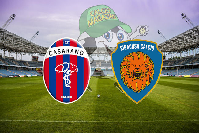 Casarano Siracusa cronaca diretta live risultato in tempo reale
