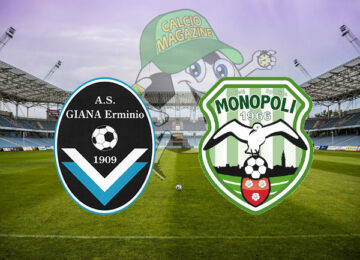 Giana Erminio Monopoli cronaca diretta live risultato in tempo reale