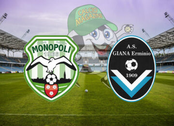 Monopoli Giana Erminio cronaca diretta live risultato in tempo reale