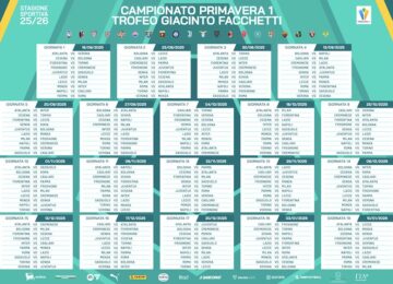 calendario primavera 1 2025/2026 andata