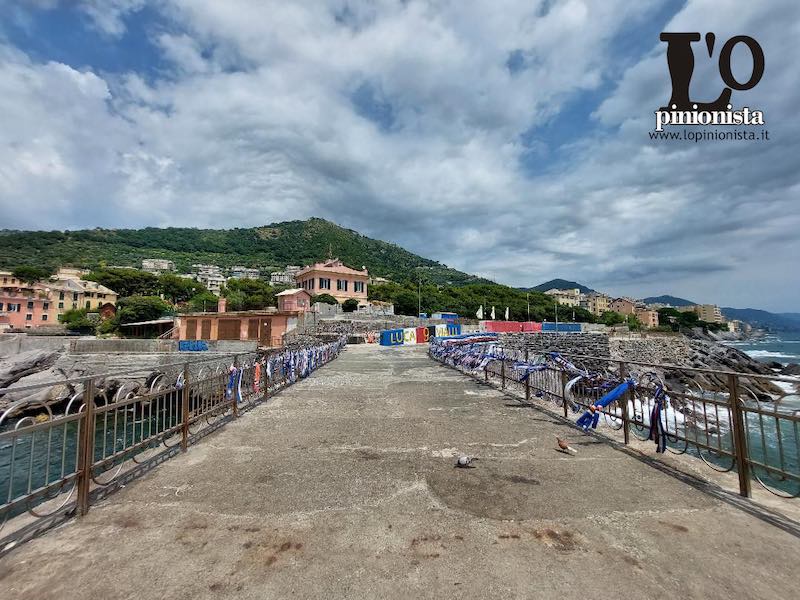 Il molo dell'amicizia dedicato a Gianluca Vialli a Genova
