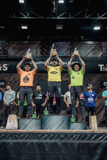podio campionato nazionale stihl timbersports
