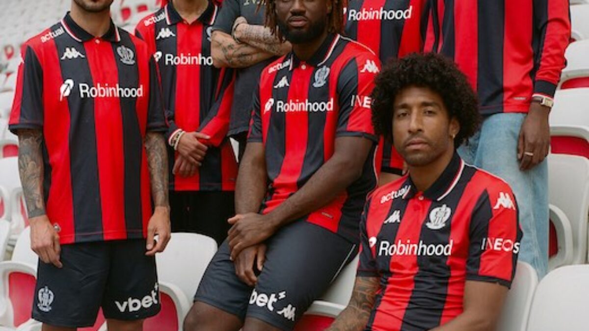 Maglia Uomo OGC Nizza Kombat Home - Colore Rosso, Tifoseria Calcio