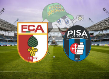 Augsburg Pisa cronaca diretta live risultato in tempo reale