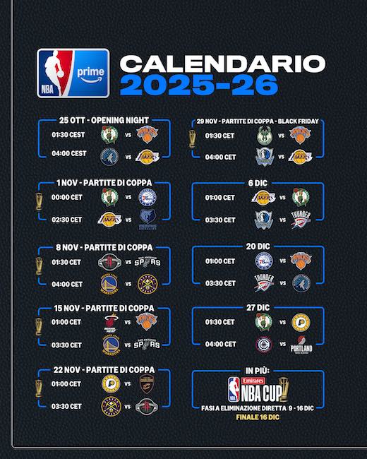 calendario nba 2025-2026