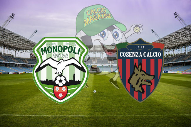 Monopoli Cosenza cronaca diretta live risultato in tempo reale