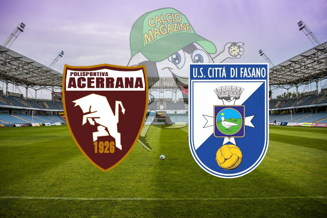 Acerrana Città di Fasano cronaca diretta live risultato in tempo reale