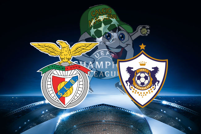 Benfica Qarabag cronaca diretta risultato in tempo reale