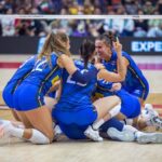 italia volley esulta dopo brasile