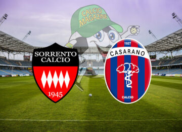 Sorrento Casarano cronaca diretta live risultato in tempo reale