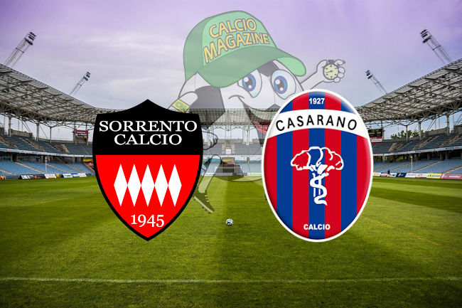 Sorrento Casarano cronaca diretta live risultato in tempo reale