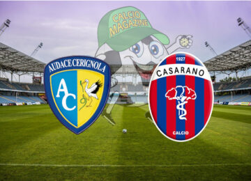 Audace Cerignola Casarano cronaca diretta live risultato in tempo reale