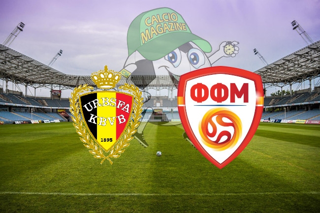 Belgio Macedonia del Nord cronaca diretta live risultato in tempo reale