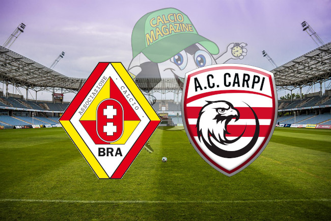Bra Carpi cronaca diretta live risultato in tempo reale