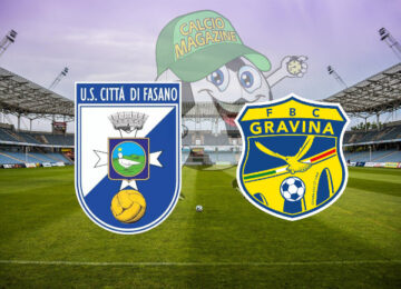 Città di Fasano Gravina cronaca diretta live risultato in tempo reale