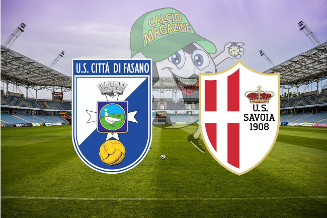 Città di Fasano Savoia cronaca diretta live risultato in tempo reale