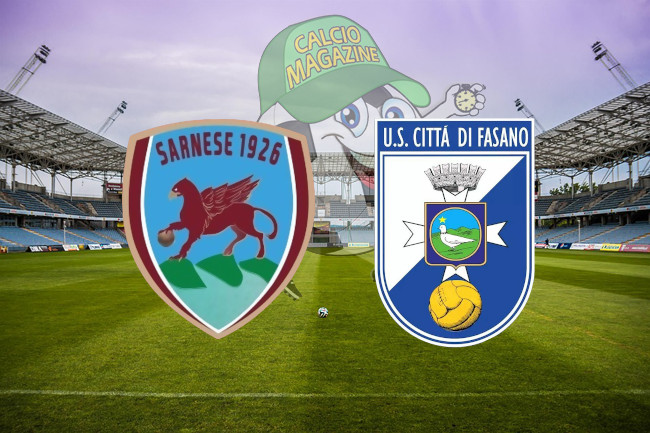 Sarnese Città di Fasano cronaca diretta live risultato in tempo reale