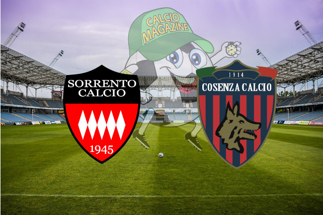 Sorrento Cosenza cronaca diretta live risultato in tempo reale