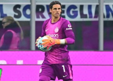 Yann Sommer in campo con l'Inter