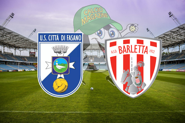 Città di Fasano Barletta cronaca diretta live risultato in tempo reale