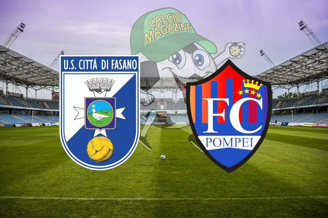 Città di Fasano Pompei cronaca diretta live risultato in tempo reale