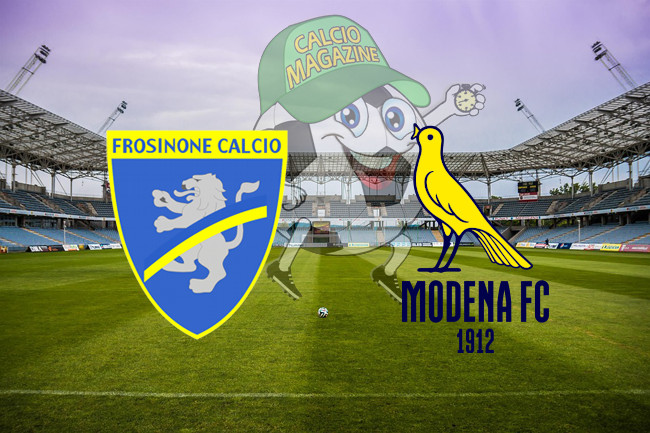 Frosinone Modena cronaca diretta live risultato in tempo reale
