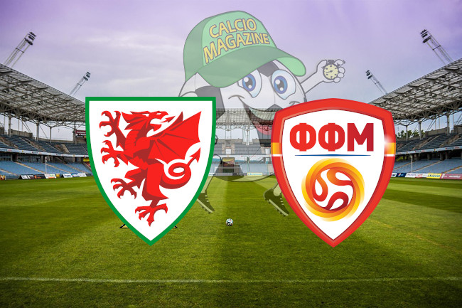 Galles Macedonia del Nord cronaca diretta live risultato in tempo reale