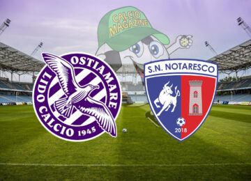 Ostiamare Notaresco cronaca diretta live risultato in tempo reale