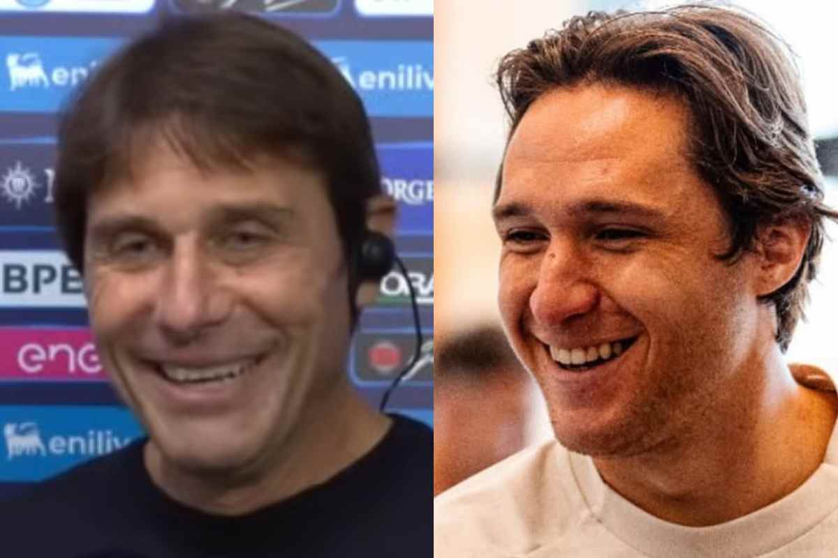 Antonio Conte e Federico Chiesa in primo piano