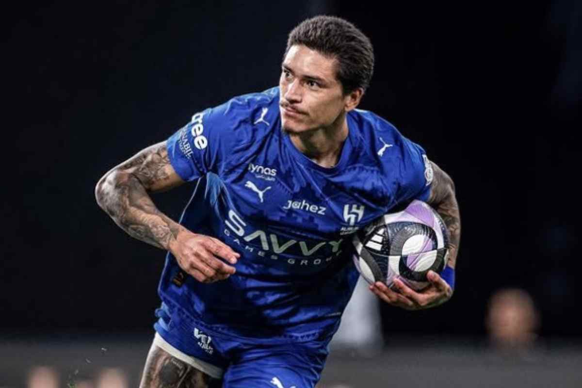 Darwin Nunez in campo con l'Al-Hilal