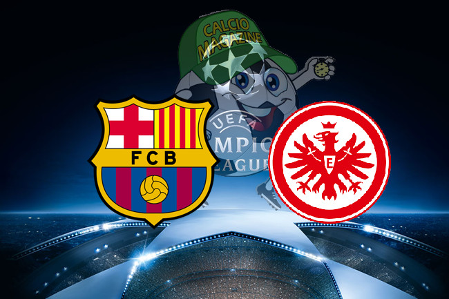 Barcellona Eintracht Francoforte cronaca diretta live risultato in tempo reale