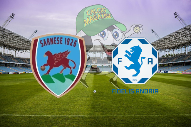 Sarnese Fidelis Andria cronaca diretta live risultato in tempo reale