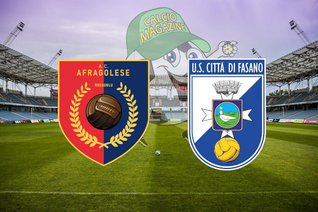 Afragolese Città di Fasano cronaca diretta live risultato in tempo reale