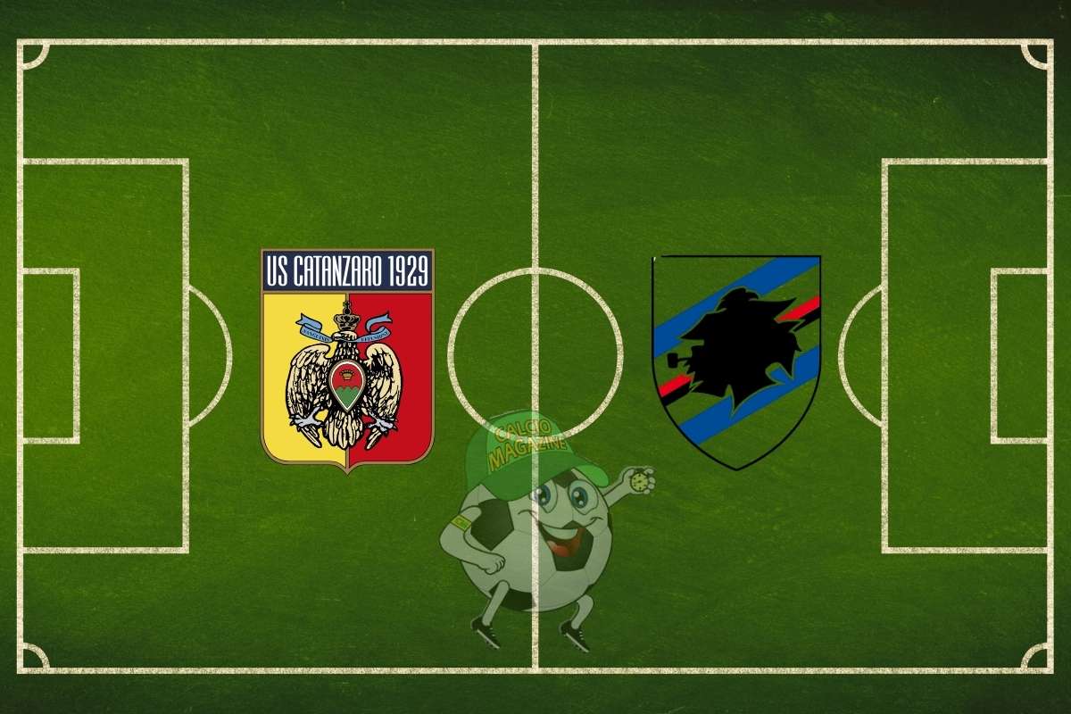Catanzaro Sampdoria cronaca diretta live risultato in tempo reale