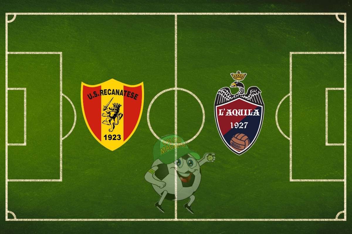 Recanatese L'Aquila cronaca diretta live risultato in tempo reale