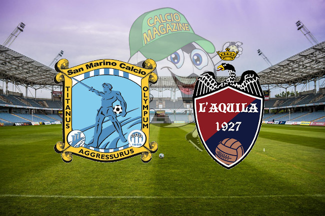San Marino Calcio L'Aquila cronaca diretta live risultato in tempo reale