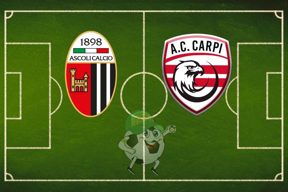 Ascoli Carpi cronaca diretta live risultato in tempo reale