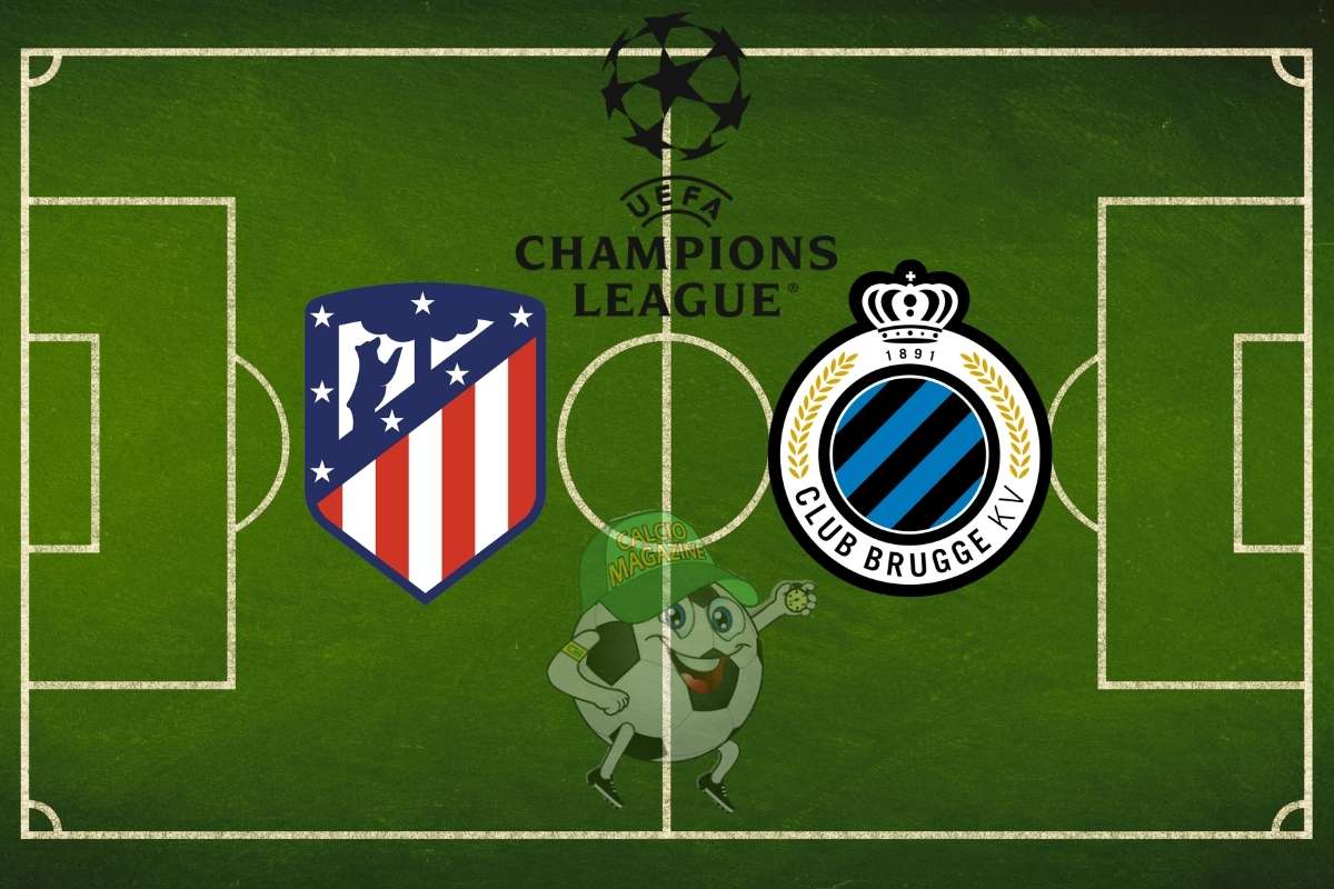 Atletico Madrid Club Brugge cronaca diretta live risultato in tempo reale