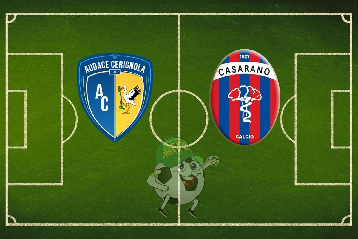 Audace Cerignola Casarano cronaca diretta live risultato in tempo reale