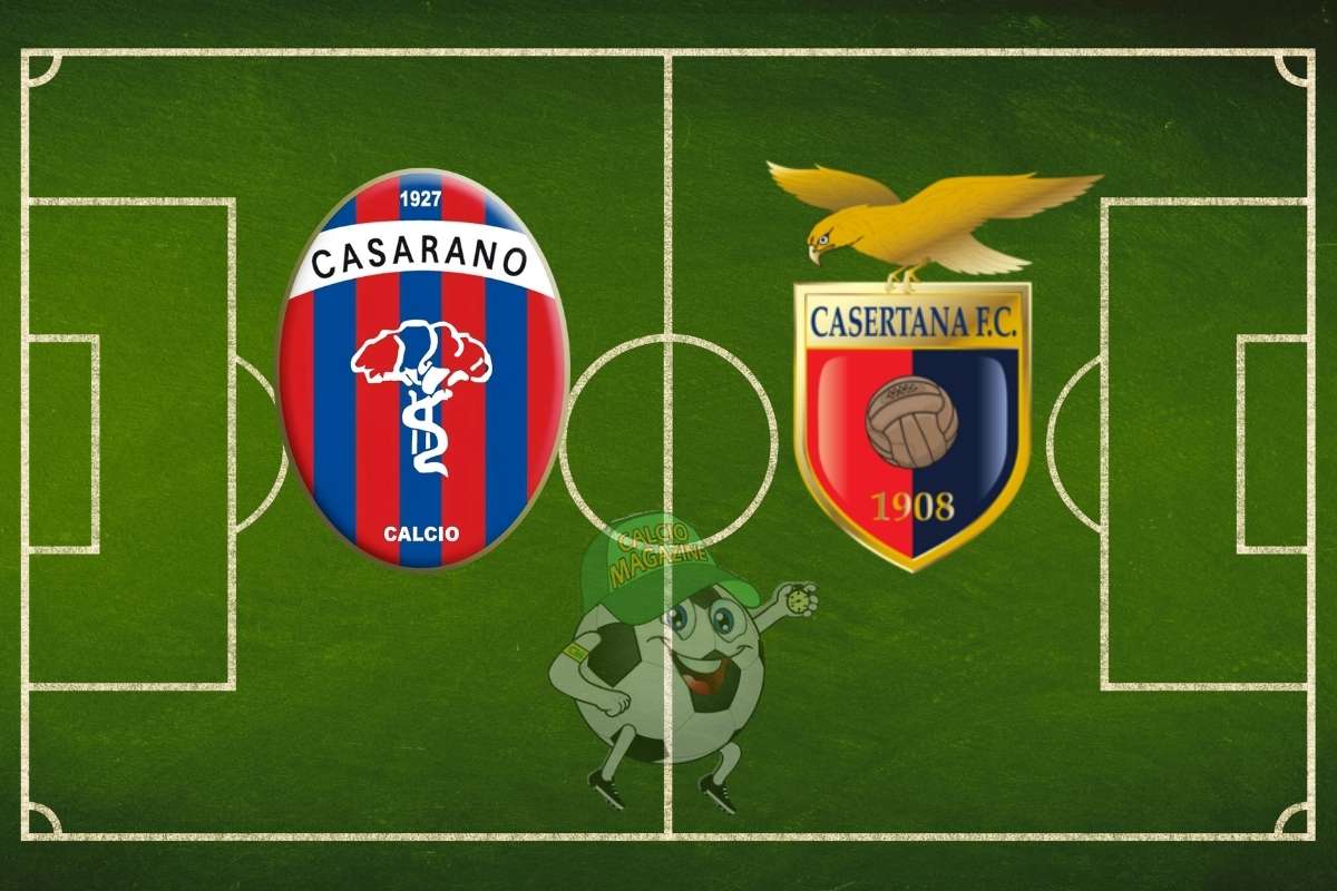 Casarano Casertana cronaca diretta live risultato in tempo reale