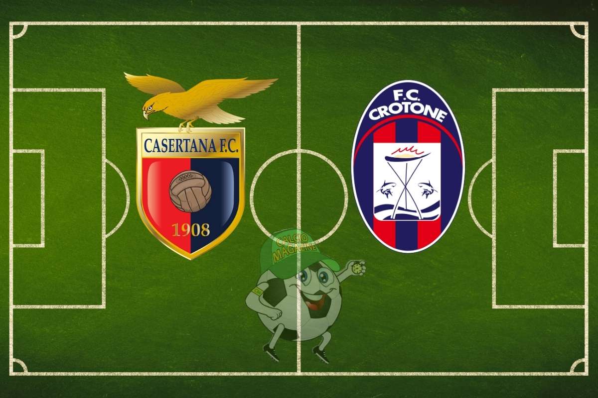 Casertana Crotone cronaca diretta live risultato in tempo reale