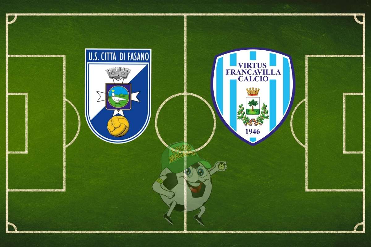 Città di Fasano Virtus Francavilla cronaca diretta live risultato in tempo reale