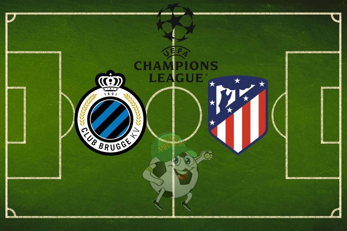 Club Brugge Atletico Madrid cronaca diretta live risultato in tempo reale