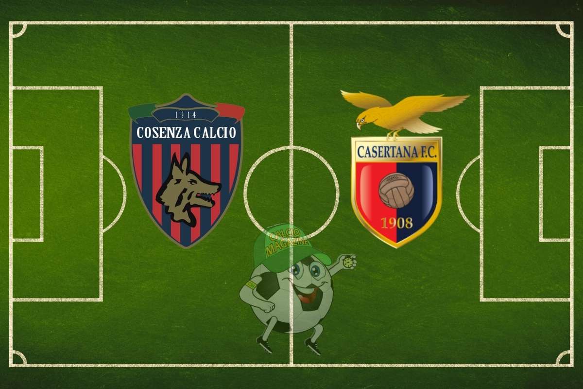 Cosenza Casertana cronaca diretta live risultato in tempo reale