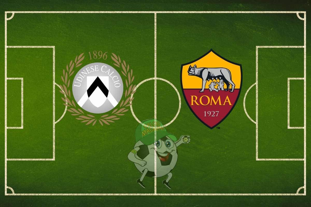 Udinese Roma cronaca diretta live risultato in tempo reale