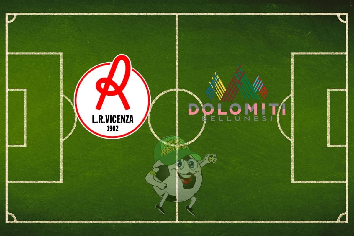 Vicenza Dolomiti Bellunesi cronaca diretta live risultato in tempo reale
