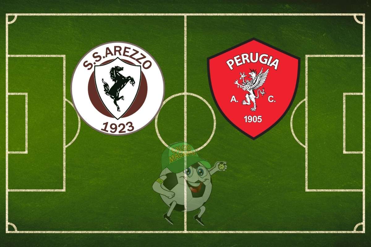 Arezzo Perugia cronaca diretta live risultato in tempo reale