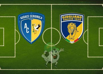 Audace Cerignola Giugliano cronaca diretta live e risultato in tempo reale