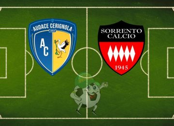 Audace Cerignola Sorrento cronaca diretta live risultato in tempo reale