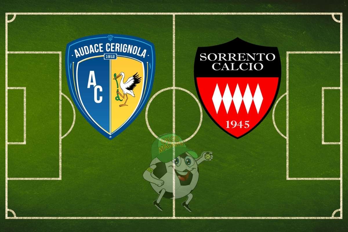 Audace Cerignola Sorrento cronaca diretta live risultato in tempo reale